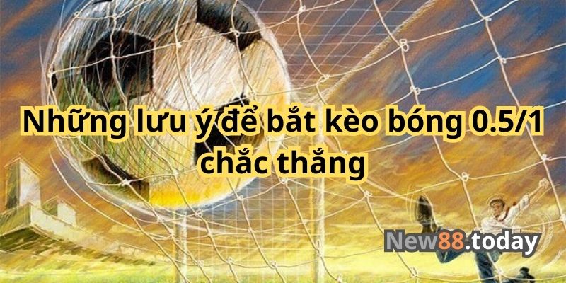 Những lưu ý để bắt kèo bóng 0.5/1 chắc thắng